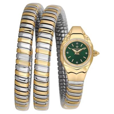 Wesse  Gümüş-Yeşil Kadın Kol Saati